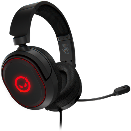 Image 1 for LORGAR Kaya 460, USB Gaming headset with microphone, CM108B, RGB backlight, Plug&Play, USB-A connection cable 2m, fabric ear pads, size: 192*184.7*88mm, 0.329kg, black