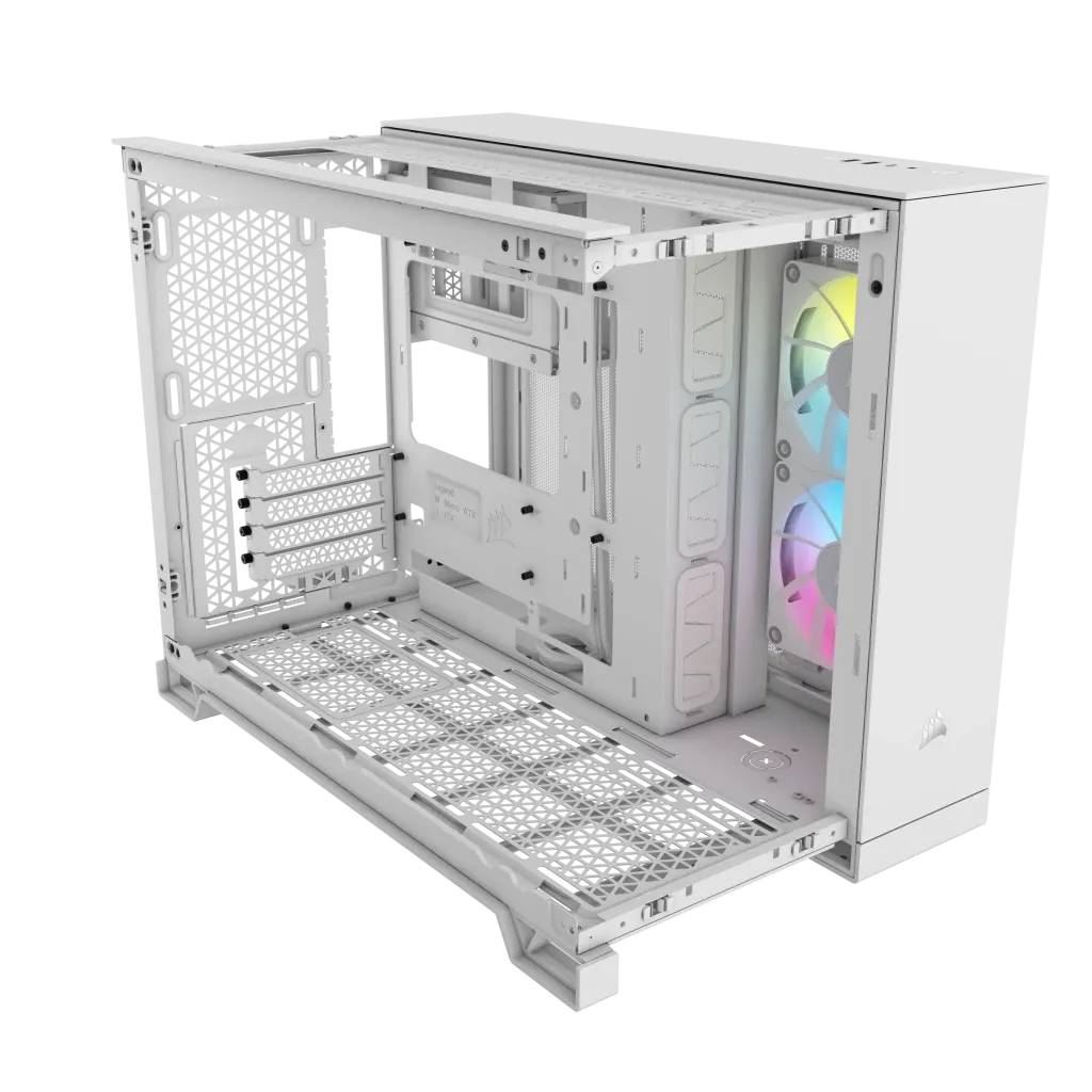 Image 5 for Corsair iCUE LINK 2500X RGB White Micro-ATX Dual Chamber PC Case