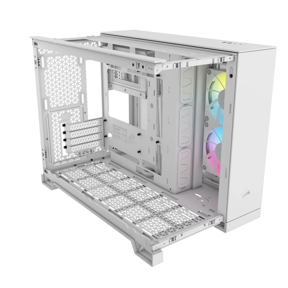 Image 5 for Corsair iCUE LINK 2500X RGB White Micro-ATX Dual Chamber PC Case