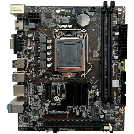 Image 1 for Arktek Intel H110 Chipset, Socket LGA1151, Dual Channel DDR4, Integrated Intel Graphics, 2 x DDR4 Slots, Realtek 10/100 LAN, Realtek Audio, 4 x SATA Ports, 2 x USB 2.0, 1 x USB 3.0, 1 x PCI Express x16 slot, Micro-ATX