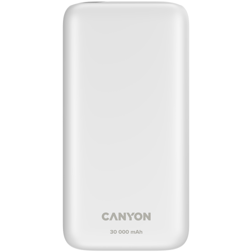 Image 1 for CANYON power bank PB-301 LED 30000 mAh PD 20W QC 3.0 White