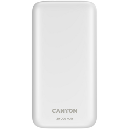 Image 1 for CANYON power bank PB-301 LED 30000 mAh PD 20W QC 3.0 White
