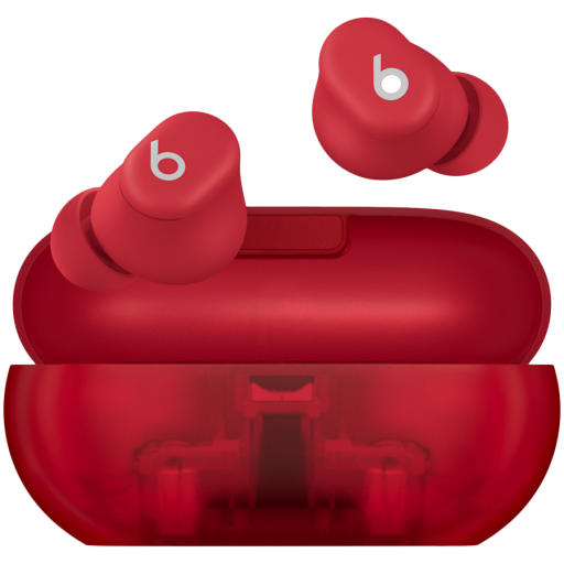 Image 1 for Beats Solo Buds - True Wireless Earbuds - Transparent Red, Model A3151 A3150 A3152