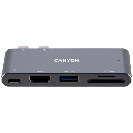 Image 1 for CANYON hub DS-5 5in1 Thunderbolt 3 4k Space Grey