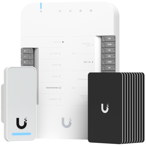 Image 1 for Ubiquiti quick start for Access with all you need for one door with one reader,  Door Hub, G2 Reader, 10 x Access Cards
