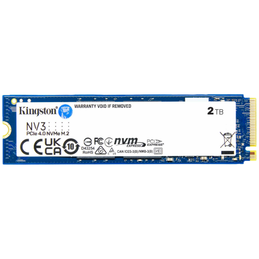 Image 1 for Kingston 2TB NV3 SSD M.2 2280 PCIe 4.0 NVMe, Read: 6,000/ Write: 5,000MB/s