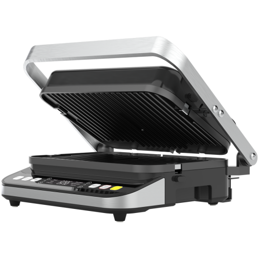 Image 1 for AENO ''Electric Grill EG5: 2000W, 2 heating modes - Lower Grill, Both Grills, 6 preset programs, Defrost, Max opening angle -180°, Temperature regulation, Timer, Removable double-sided plates, Plate size 320*220mm''