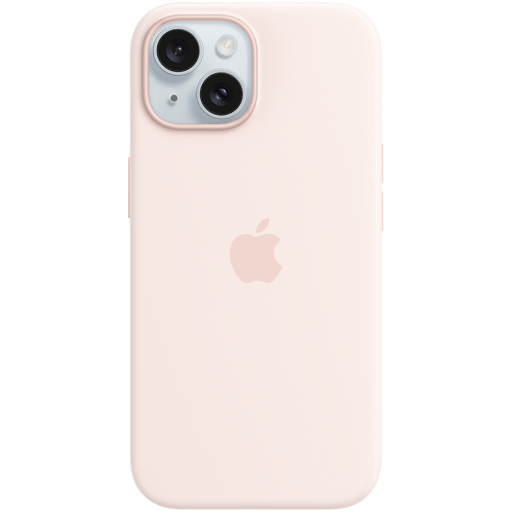 Image 1 for iPhone 15 Silicone Case with MagSafe - Light Pink,Model A3123
