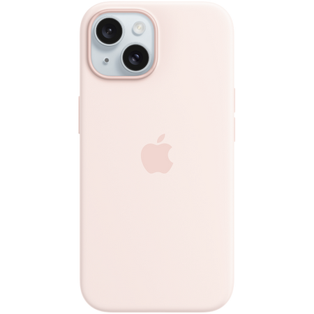 Image 1 for iPhone 15 Silicone Case with MagSafe - Light Pink,Model A3123