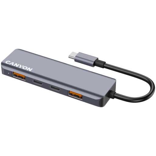 Image 1 for CANYON hub DS-18 5in1 USB-C Grey