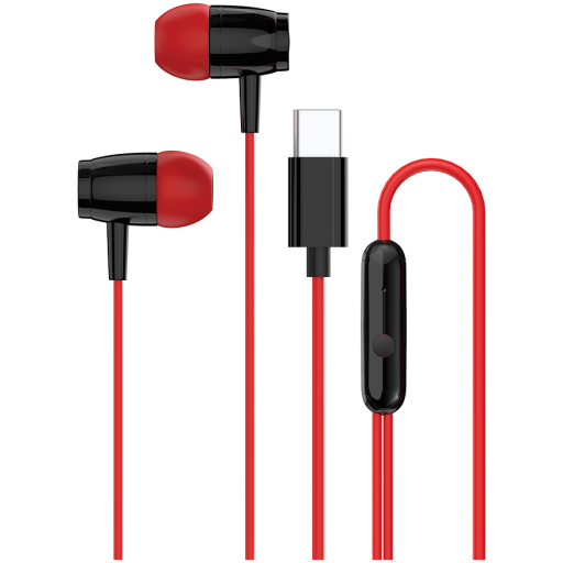 Image 1 for CANYON headphones SEP-5 TYPE-C Red