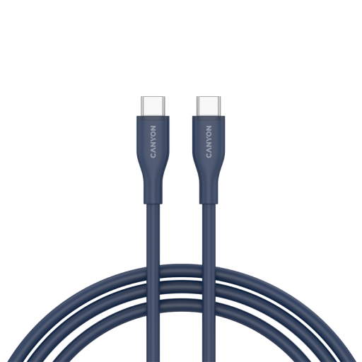Image 1 for CANYON cable CC60SC10 C-C 60W 1m Silicon Dark blue