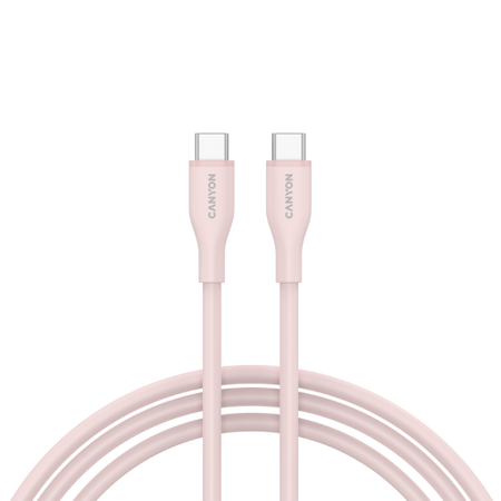 Image 1 for CANYON cable CC60SC10 C-C 60W 1m Silicon Pink Sand