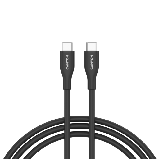Image 1 for CANYON cable CC60SC10 C-C 60W 1m Silicon Black