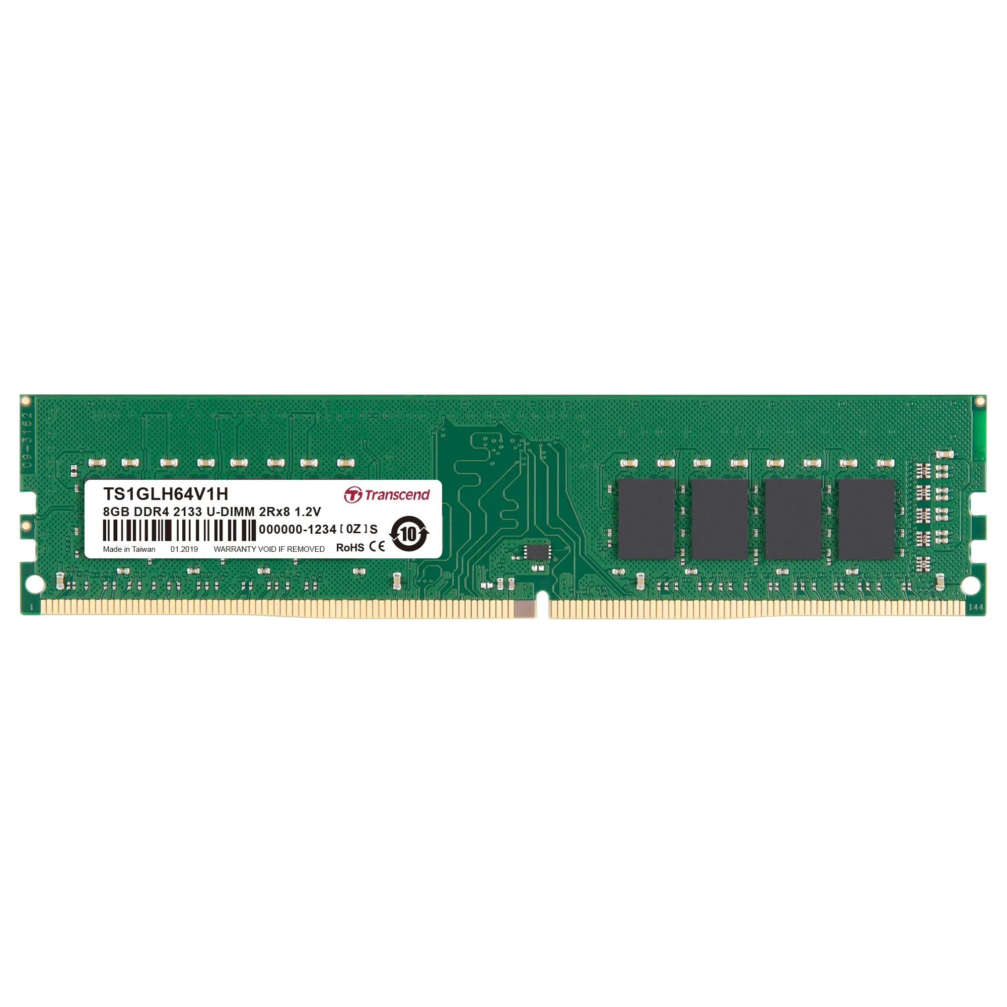Image 1 for TRANSCEND 8GB DDR4-2133 DESKTOP DIMM - CL15