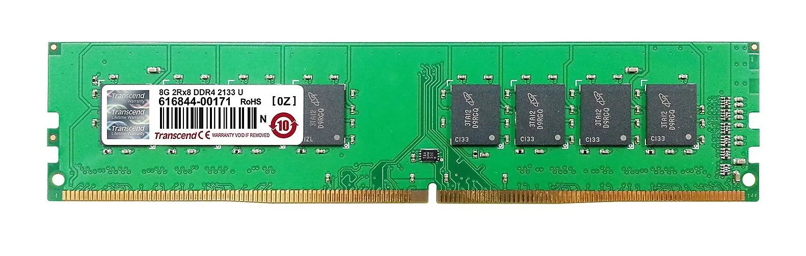 Image 2 for TRANSCEND 8GB DDR4-2133 DESKTOP DIMM - CL15