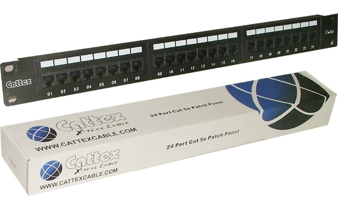 Image 1 for RCT 24-Port CAT5E UTP Patch Panel