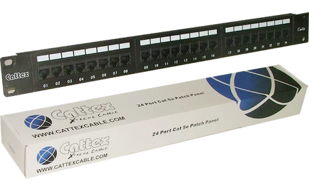 Image 1 for RCT 24-Port CAT5E UTP Patch Panel