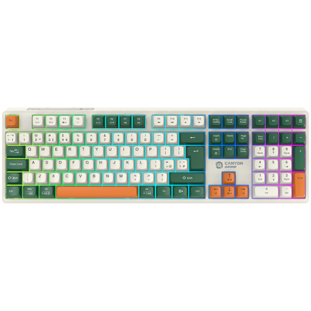Image 1 for CANYON keyboard Shadder GKW-11 Mech RGB UK/US Wireless White