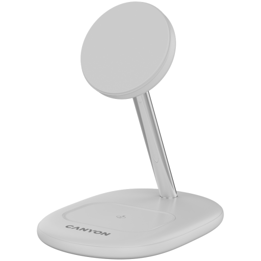 Image 1 for CANYON wireless charger WCS-205 15W Qi2 2in1 w/o adapter White