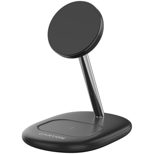 Image 1 for CANYON wireless charger WCS-205 15W Qi2 2in1 w/o adapter Black