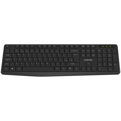 Image 1 for CANYON keyboard KB-W01 Wireless Black