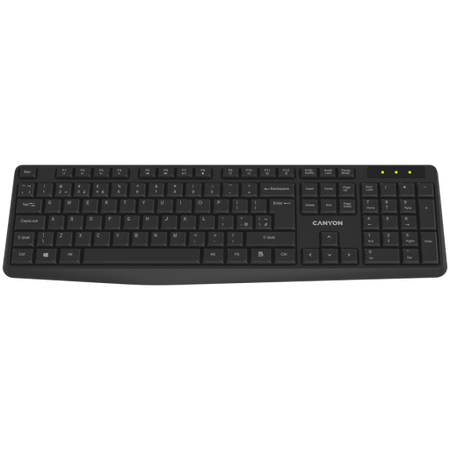 Image 1 for CANYON keyboard KB-W01 Wireless Black