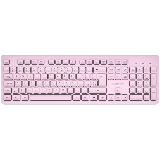 Image 1 for CANYON keyboard HKB-W01 UK/US AAA Wireless Pink