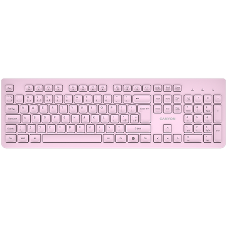 Image 1 for CANYON keyboard HKB-W01 UK/US AAA Wireless Pink
