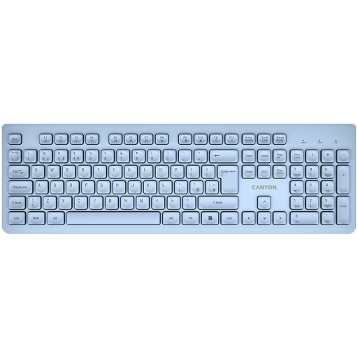 Image 1 for CANYON keyboard HKB-W01 UK/US AAA Wireless Blue