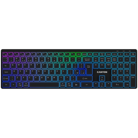 Image 1 for CANYON keyboard HKB-W11 UK/US RGB Dual Mode Wireless Black