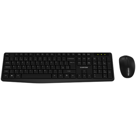 Image 1 for CANYON SET-W01 Keyboard+Mouse Wireless Black
