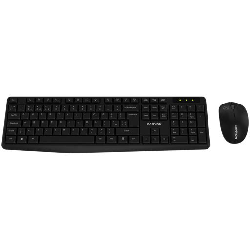 Image 1 for CANYON SET-W01 Keyboard+Mouse Wireless Black