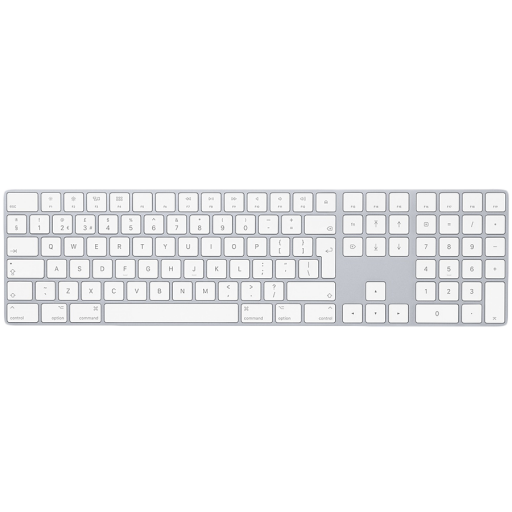 Image 1 for Magic Keyboard with Numeric Keypad - International English - Silver,Model A1843
