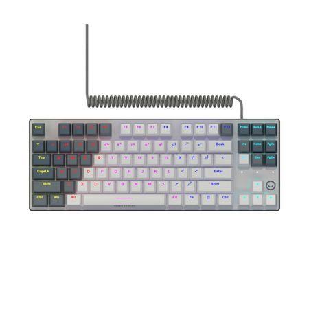 Image 1 for LORGAR Azar 514TKL, Wired RGB mechanical gaming keyboard, white, EN layout