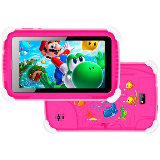 Image 1 for VGKE 7" IPS Kids Tablet - Mediatek MT6735 CPU, 1GB RAM, 16GB Storage, 3G + Wifi, Bluetooth 4.0, Android - Pink