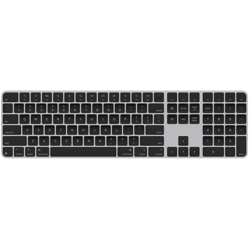 Image 1 for Magic Keyboard with Touch ID and Numeric Keypad for Mac models with Apple silicon - International English - Black Keys,Model A3119