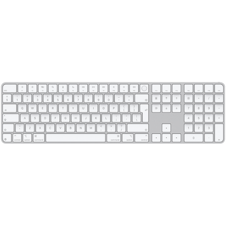 Image 1 for Magic Keyboard with Touch ID and Numeric Keypad for Mac models with Apple silicon - International English - White Keys,Model A3119