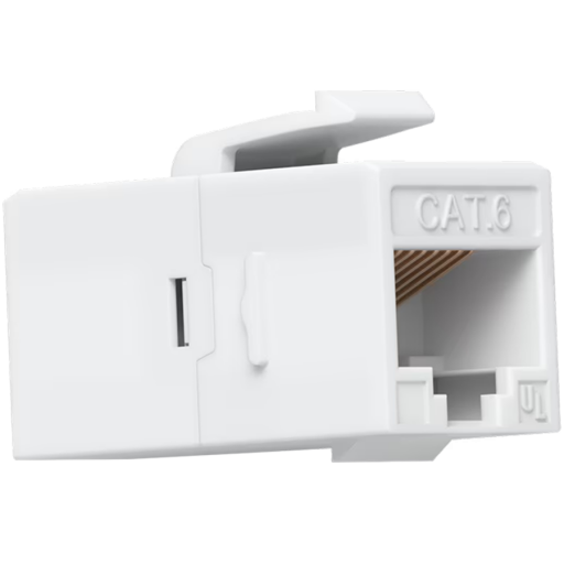 Image 1 for Ubiquiti UniFi UACC-Keystone-Coupler-C6 Cat6 keystone coupler, Easy snap-in installation on a blank patch panel, (12) Keystone Couplers per pack