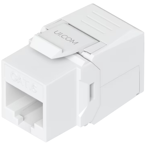 Image 1 for Ubiquiti UniFi  UACC-Keystone-Jack-C6 keystone for terminating a Cat6 Ethernet jack without the use of a punch-down or crimping too, (12) Keystone Jacks per pack