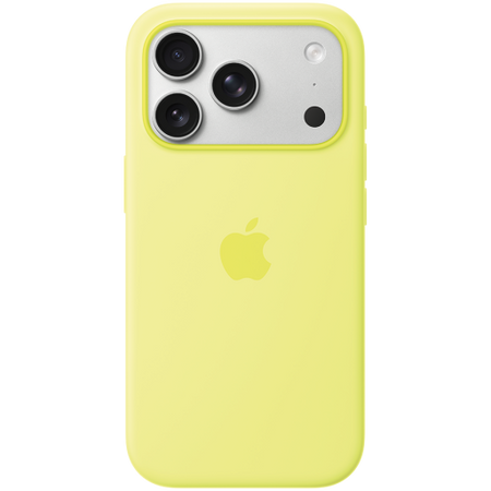 Image 1 for iPhone 17 Pro Silicone Case with MagSafe - Neon Yellow,Model A3559