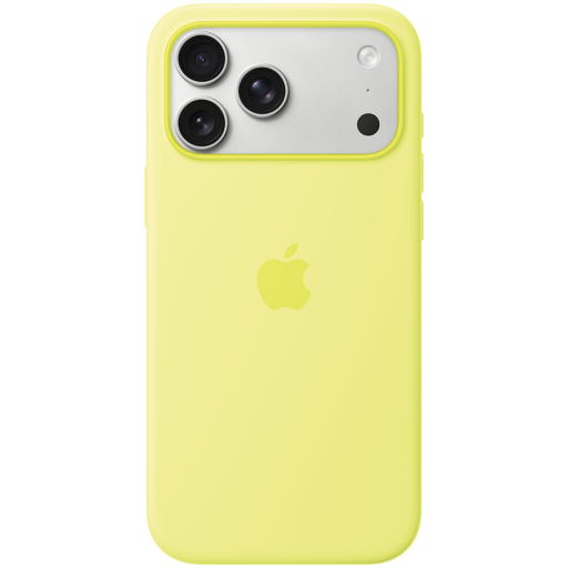Image 1 for iPhone 17 Pro Max Silicone Case with MagSafe - Neon Yellow,Model A3560