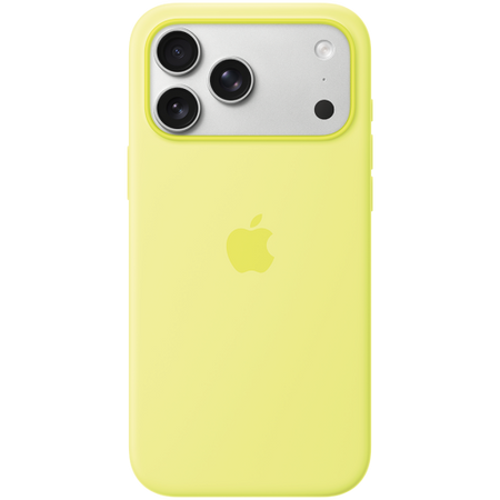 Image 1 for iPhone 17 Pro Max Silicone Case with MagSafe - Neon Yellow,Model A3560