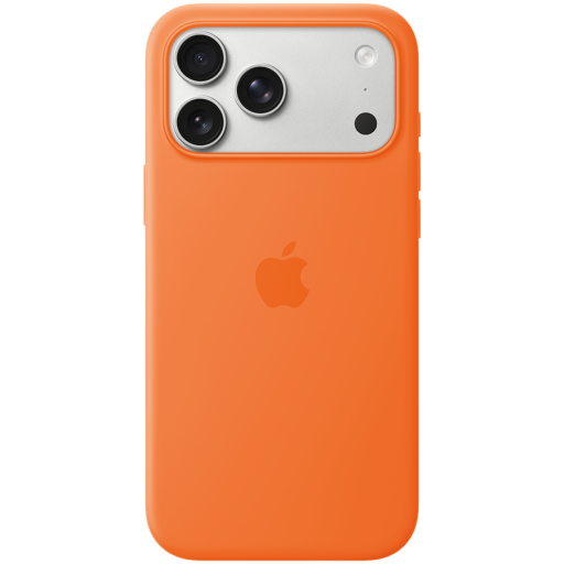 Image 1 for iPhone 17 Pro Max Silicone Case with MagSafe - Orange,Model A3560