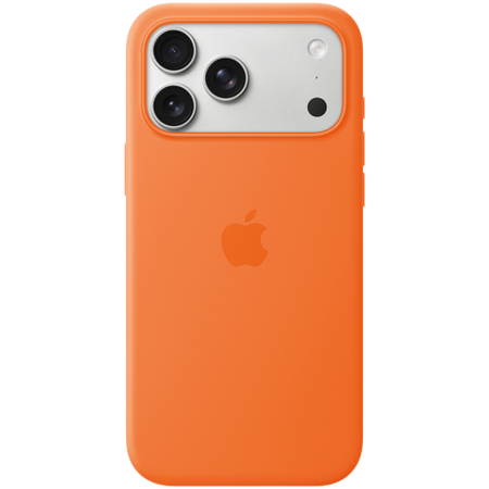 Image 1 for iPhone 17 Pro Max Silicone Case with MagSafe - Orange,Model A3560