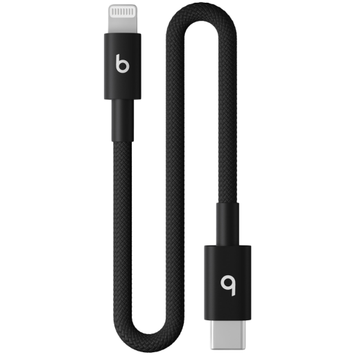 Image 1 for Beats USB-C to Lightning Woven Short Cable (20 cm) - Bolt Black