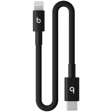 Image 1 for Beats USB-C to Lightning Woven Short Cable (20 cm) - Bolt Black