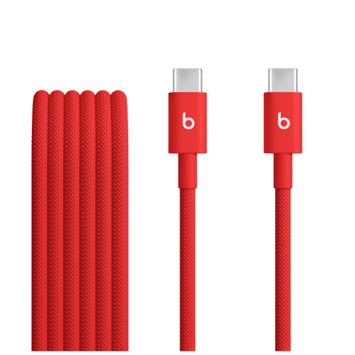 Image 1 for Beats USB-C to USB-C Woven Cable (1.5 m) - Rapid Red