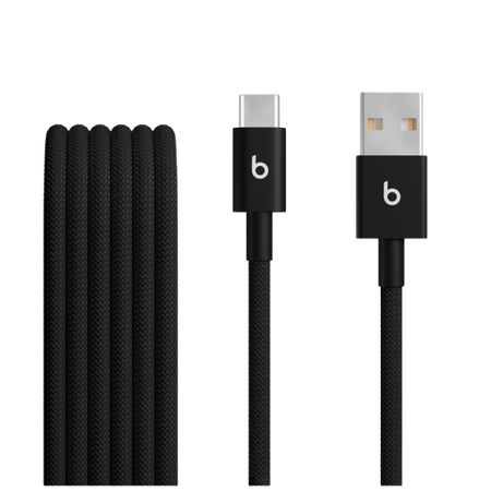 Image 1 for Beats USB-A to USB-C Woven Cable (1.5 m) - Bolt Black