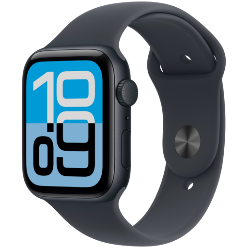 Image 1 for Apple Watch SE 3 GPS 44mm Midnight Aluminium Case with Midnight Sport Band - M/L, Model A3325